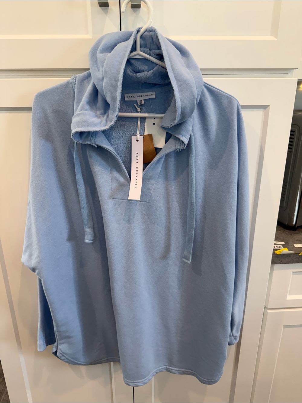 Jane & Delancey Pale Blue Hooded Top